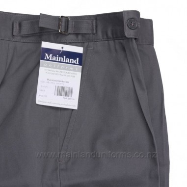 Grey Side Tab Drill Shorts