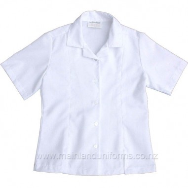 Primary White S/S Blouse Shaped
