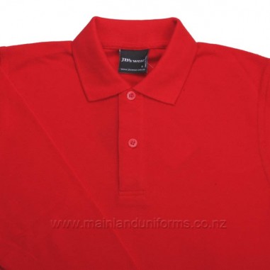 Plain Red L/S Polo