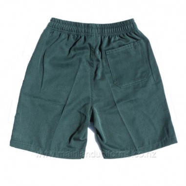 Green Full Elastic Drill Shorts