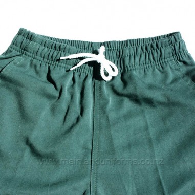 Green Full Elastic Drill Shorts