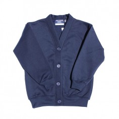 Plain Navy Fleecy Cardigan 2
