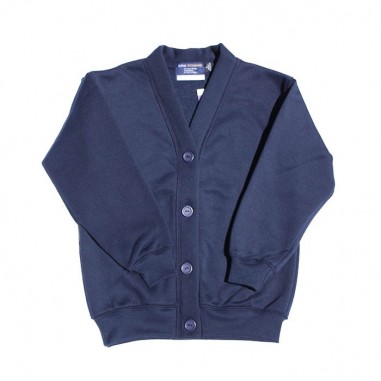 Plain Navy Fleecy Cardigan