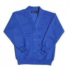 Plain Royal Fleecy Cardigan 2