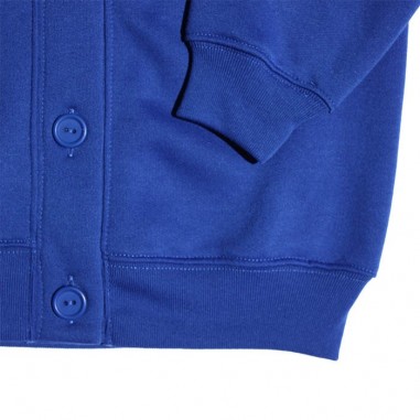 Plain Royal Fleecy Cardigan