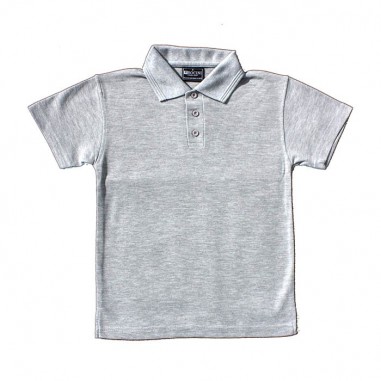 Plain Grey S/S Polo