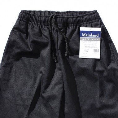 Black Elastic Waist Trousers