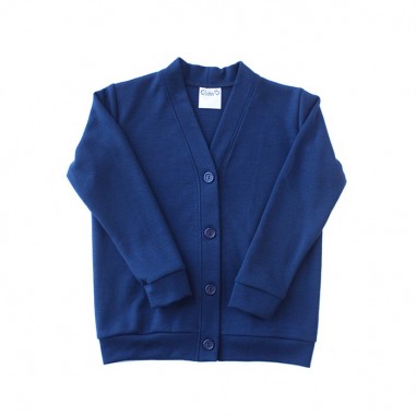 Navy Merino Cardigan