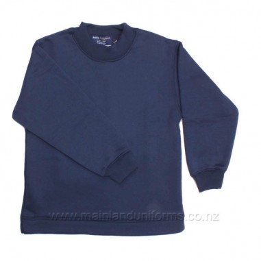 Plain Navy Round-Neck Tunic