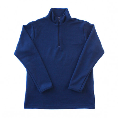 Navy 1/4 Zip Merino Top
