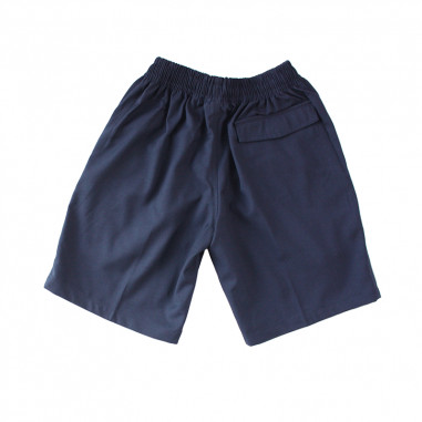 Navy Poly/Viscose Drill shorts