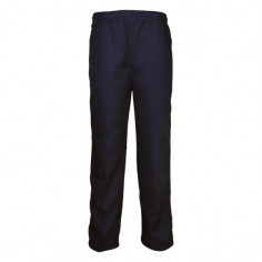 Navy Elastic Waist Trousers 2