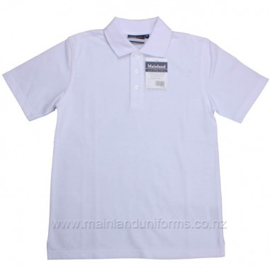 Plain White S/S Polo