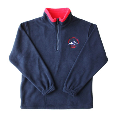 North Loburn Navy/Red Fleece