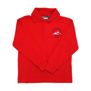 North Loburn Red L/S Polo