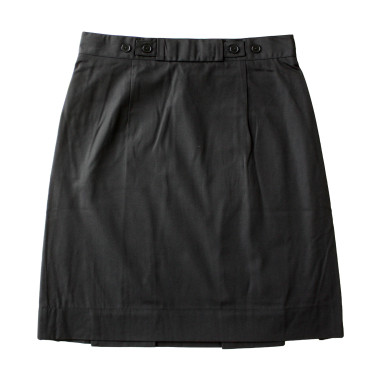 Plain Black Pleat Skirt