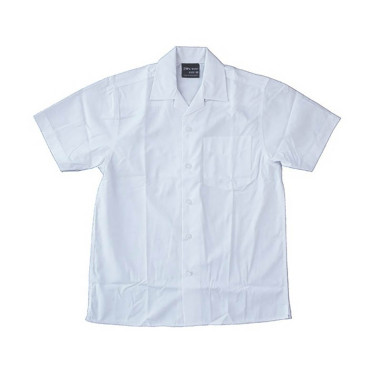 White Flat Collar S/S Shirt