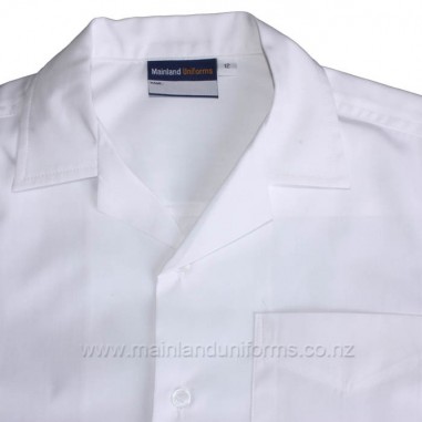 White S/S Pleat Blouse