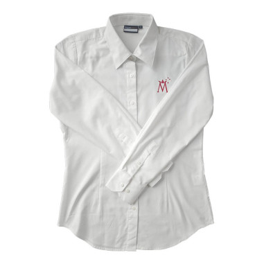 Marian White L/S Blouse