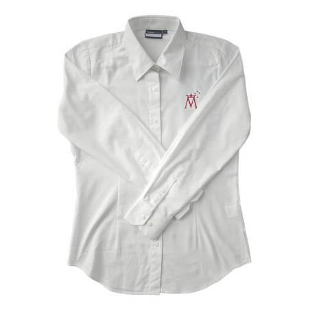Marian White L/S Blouse