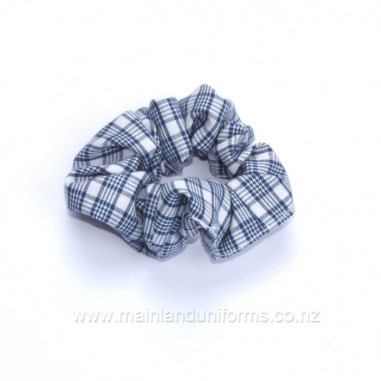 Blue/White Check Scrunchie