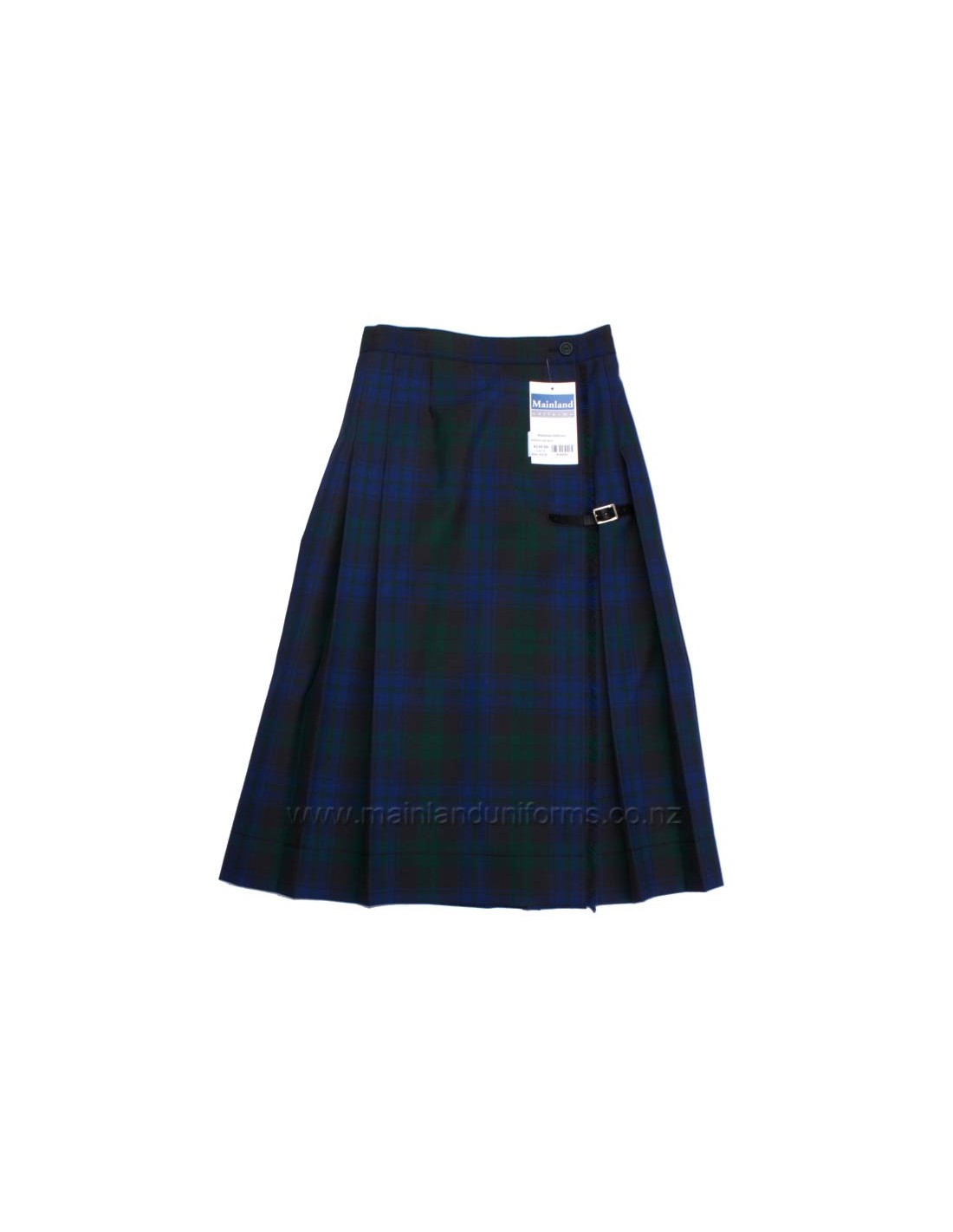 Blue Tartan School Uniform Skirt