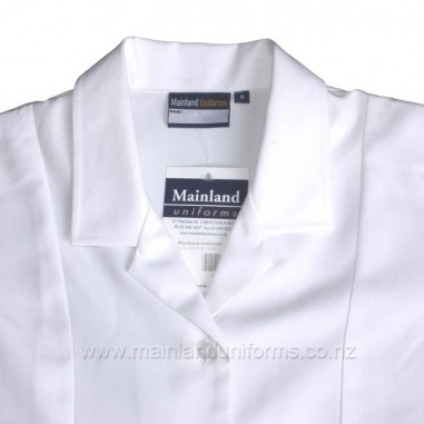 White Side Split S/S Blouse