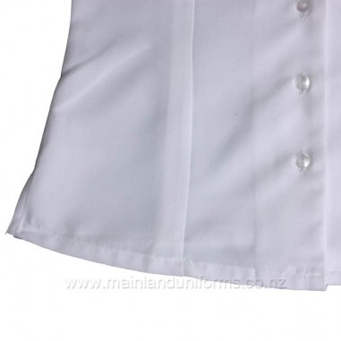 White Side Split S/S Blouse