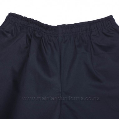 Navy Full Elastic Drill Shorts