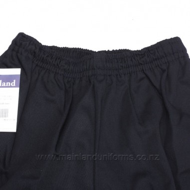 Navy Full Elastic Drill Shorts
