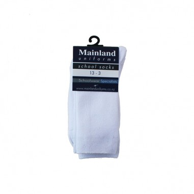 White Crew Socks 3pk