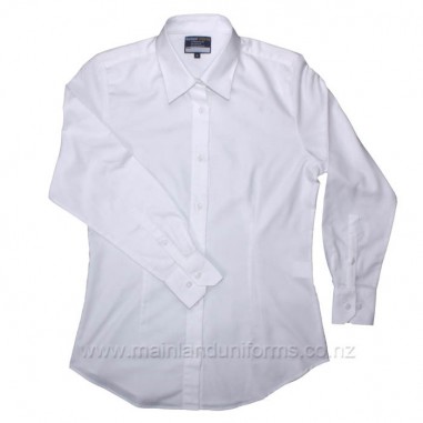 White L/S Shaped Cabilla Blouse