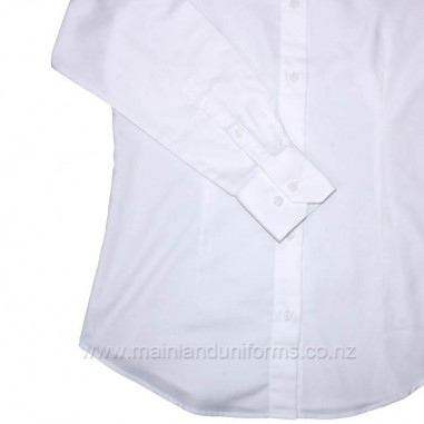 White L/S Shaped Cabilla Blouse