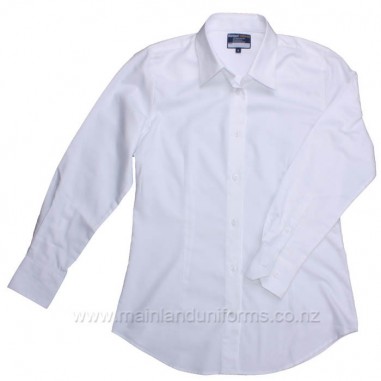 White L/S Shaped Cabilla Blouse